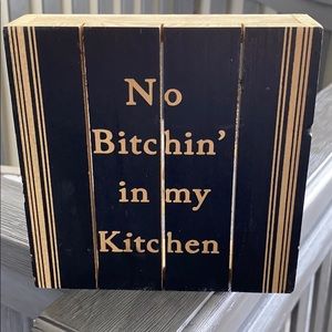 Wooden Kitchen sign